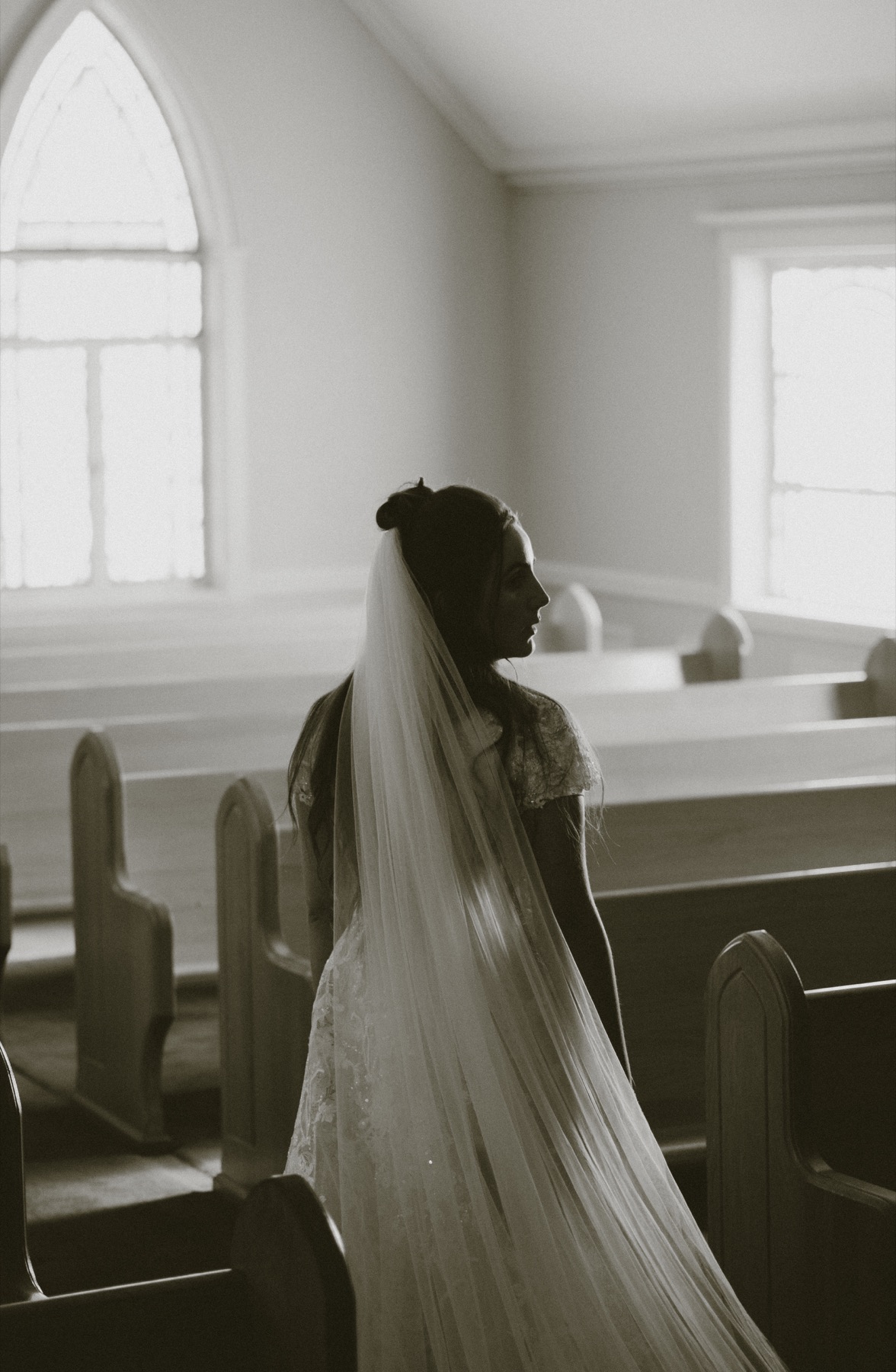 Wedding photograph from an intimate church celebration by Vaughan Visuals