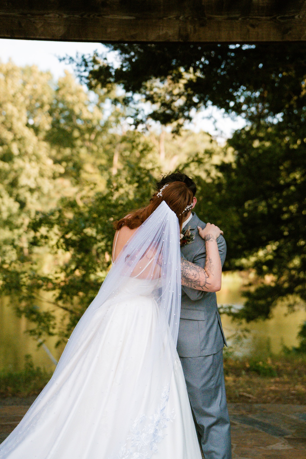 Wedding photograph from a warm lakeside celebration by Vaughan Visuals