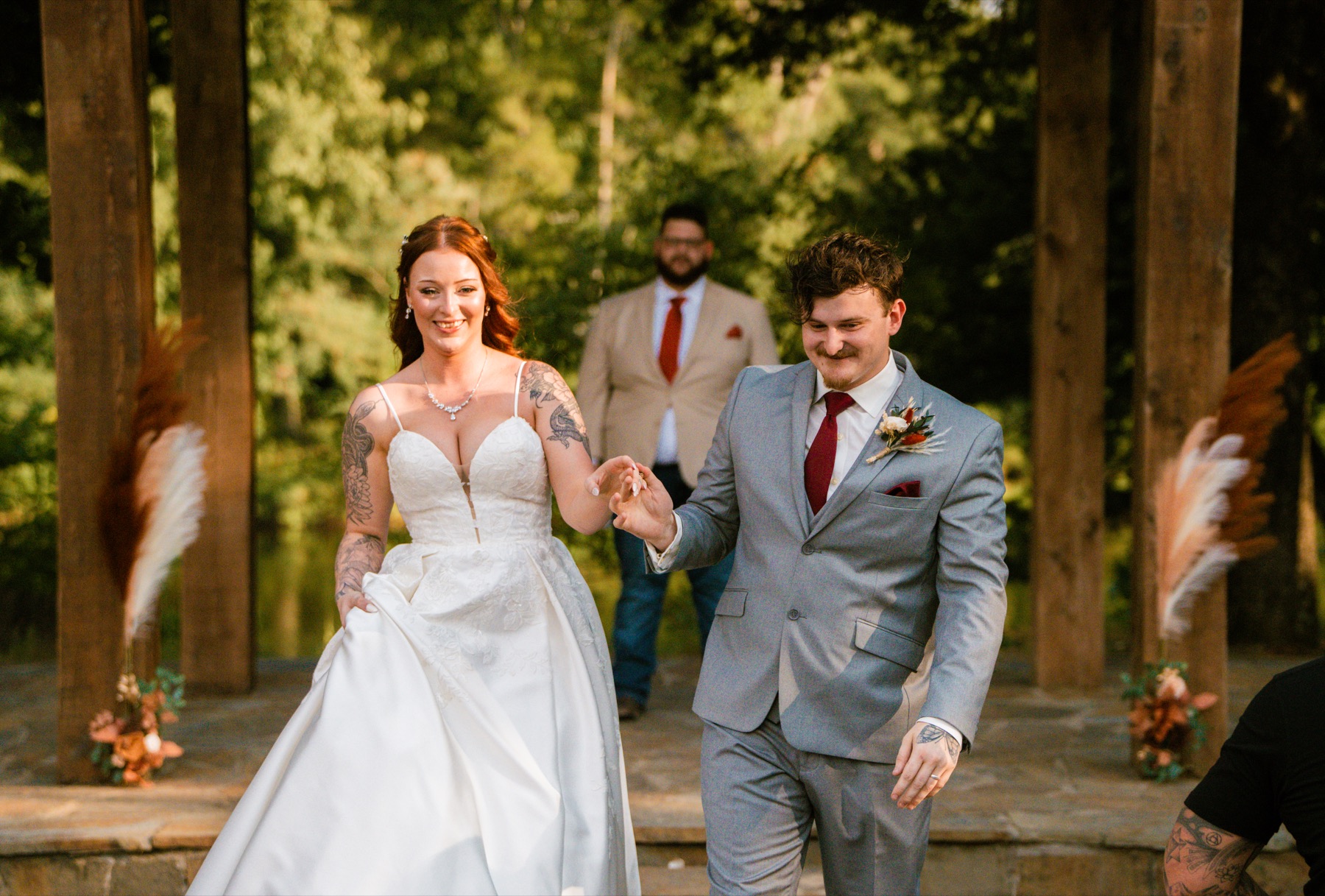 Wedding photograph from a warm lakeside celebration by Vaughan Visuals
