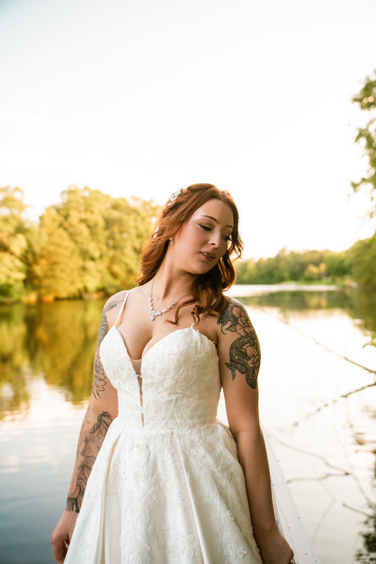 Wedding photograph from a warm lakeside celebration by Vaughan Visuals